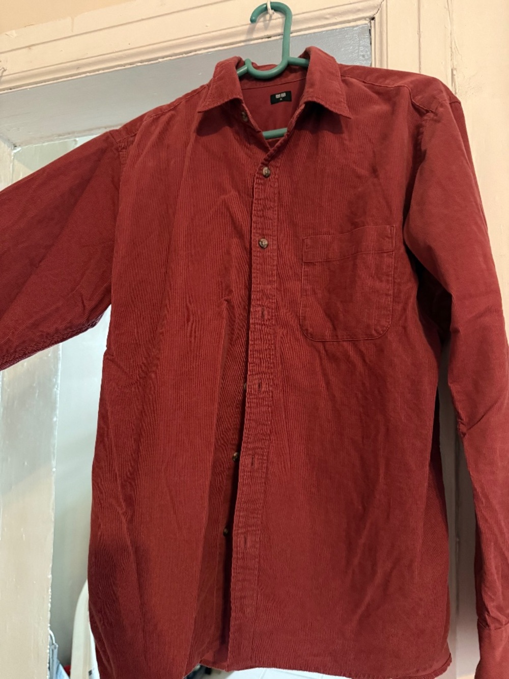 Sienna Red Uniqlo Corduroy Men’s Long Sleeve Sz M